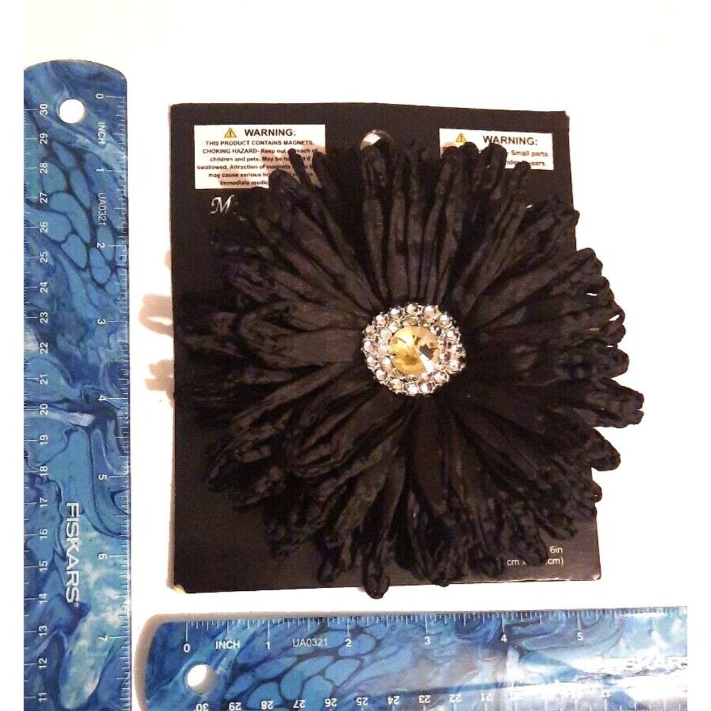 Black Flower Lampshade Decoration Sparkle Bling sparkly